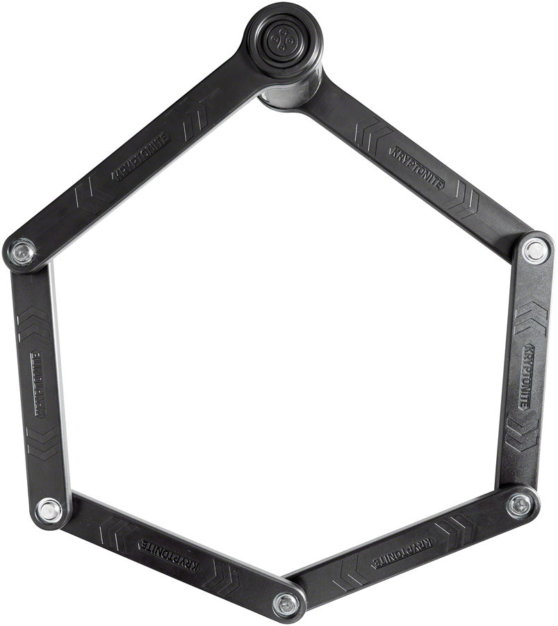 Kryptonite Keeper 510 Folding Lock: Black 100cm 3mm