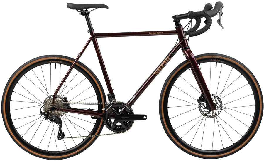 Surly Midnight Special Bike - 700c Steel 105 2x12 Carbon Fork BLK Cherry Fizz 54cm