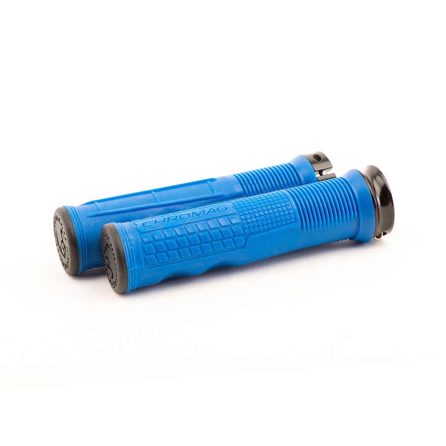 Chromag Format Grips 133mm Blue Pair