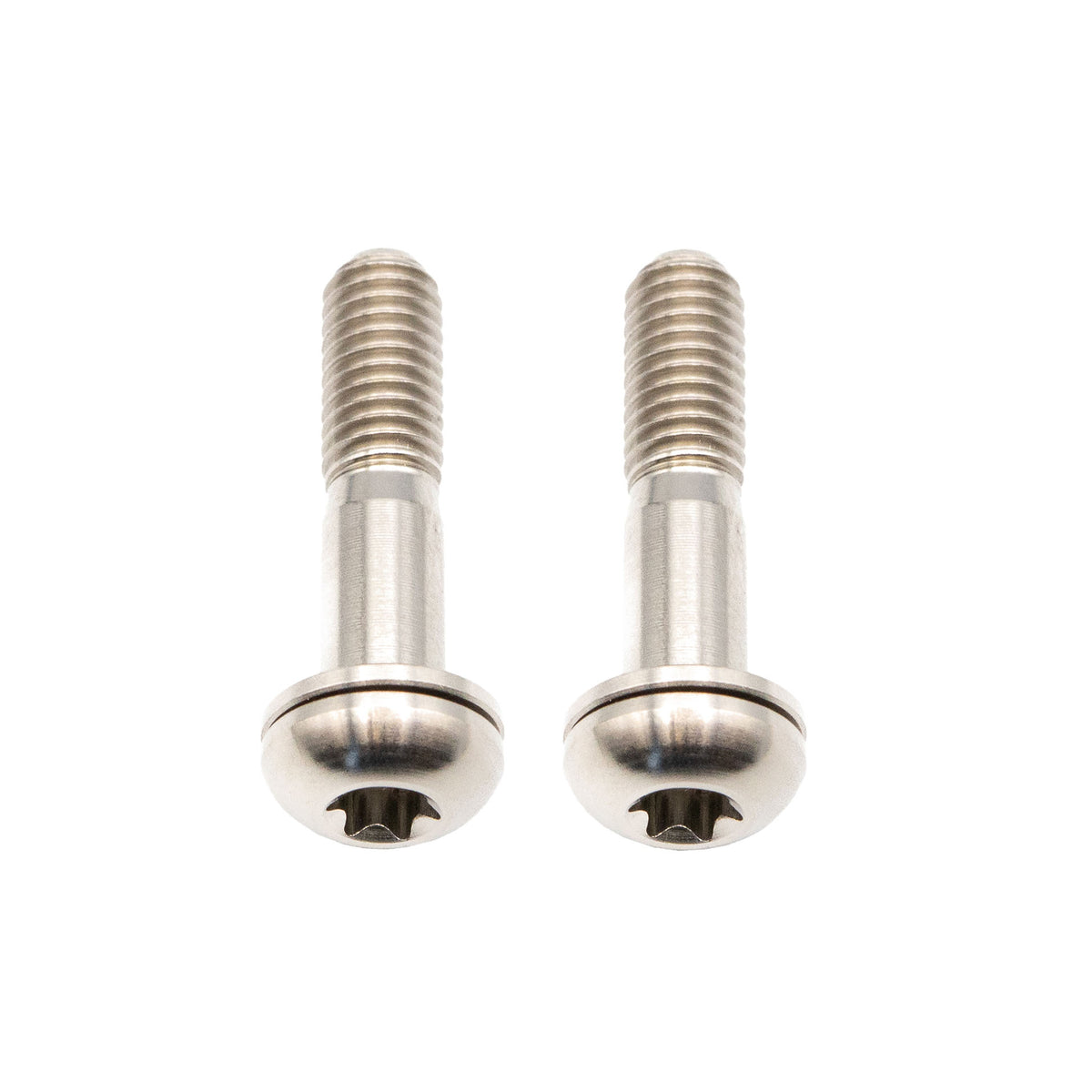 Better Bolts Titanium Flat Mount Bolt Kit 27mm Silver 2/Count