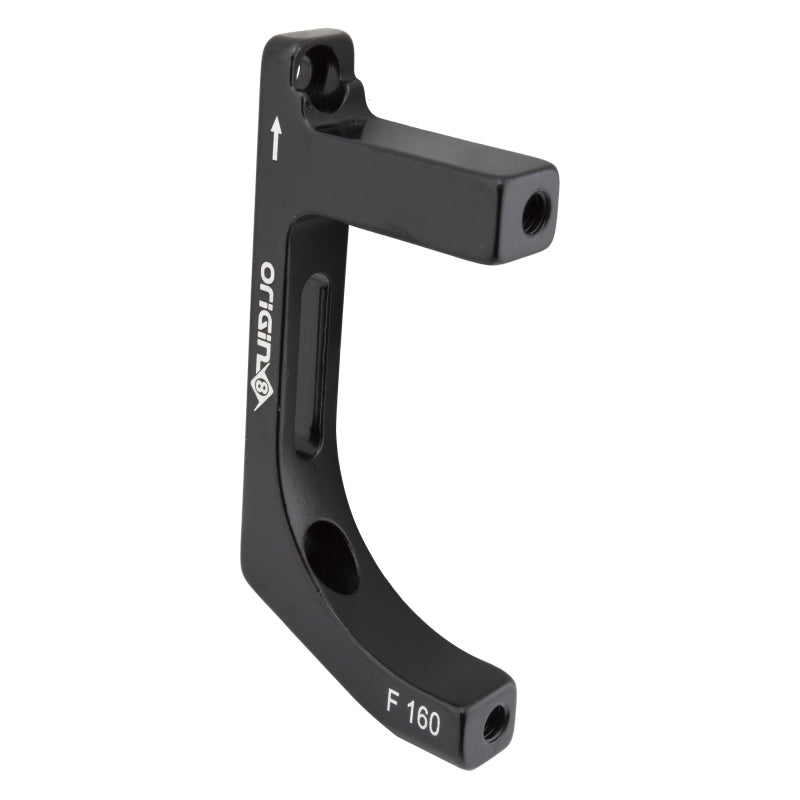 Origin8 Vise Flat Mount to Post Mount Disc Adapter  Flat Mount Post Mount Black 20mm
