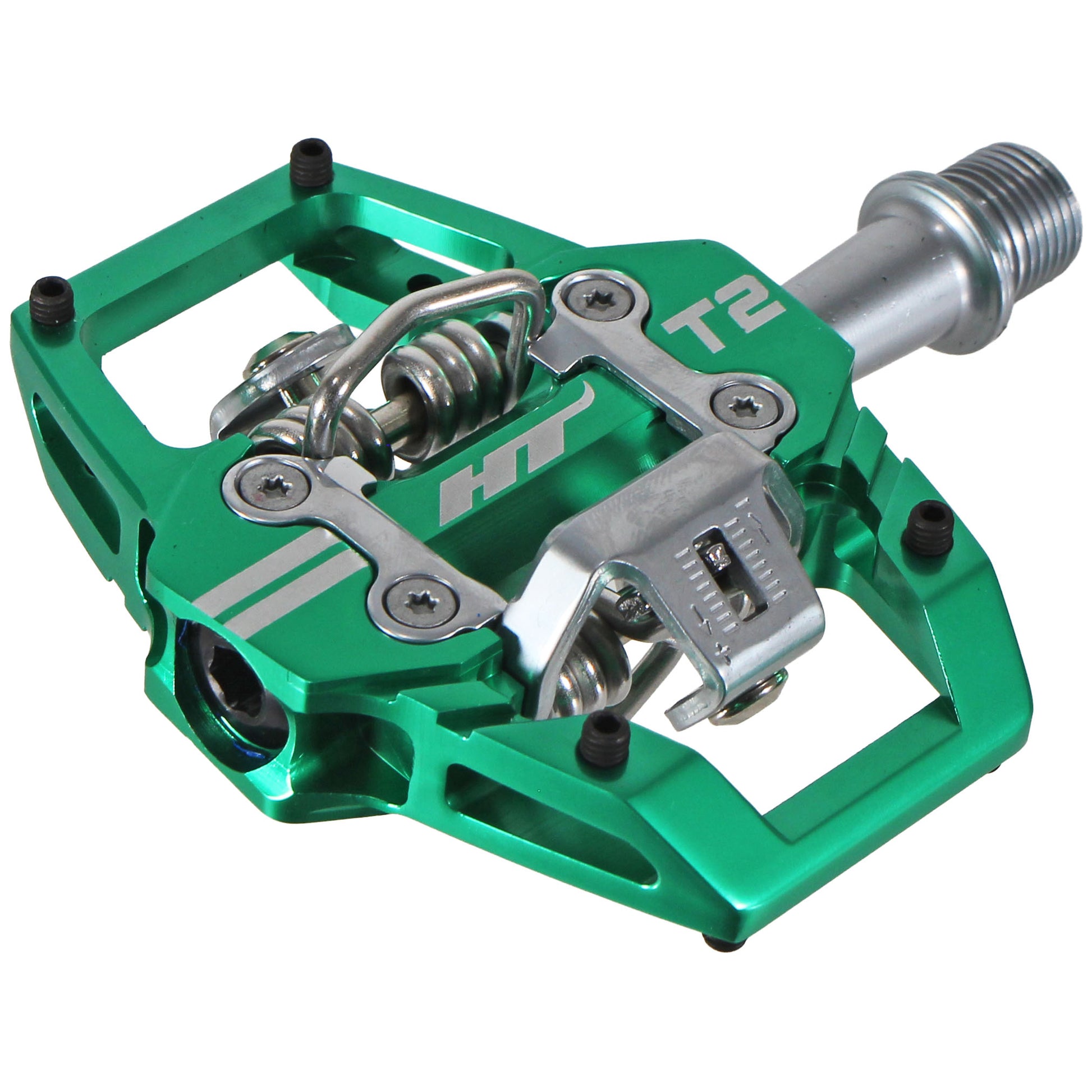 HT Pedals T2 Clipless Platform Pedals CrMo - Green  
