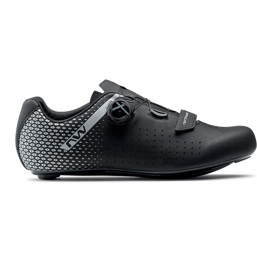 Northwave Core Plus 2 Wide Road Shoes Black/Silver 44