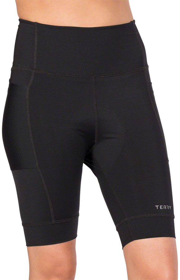 Terry Holster Hi Rise Shorts - Black Large