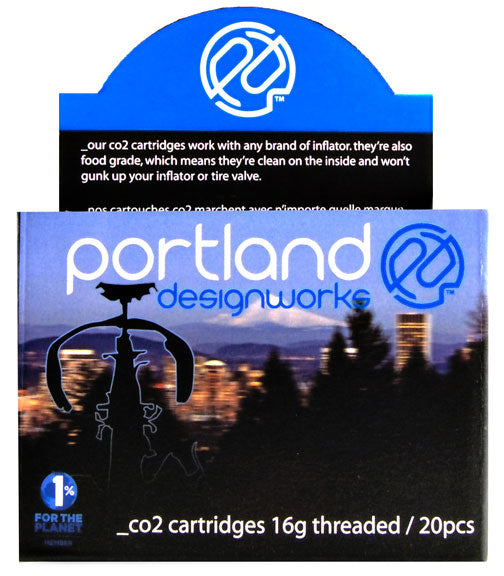 Portland Design Works CO2 Cartridge 16g Threaded 20/Box