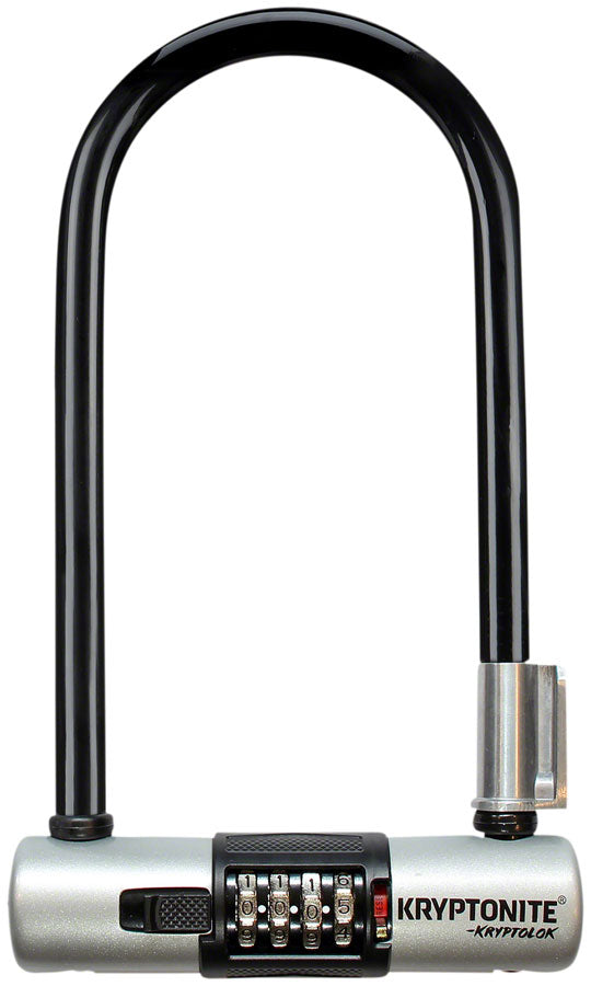 Kryptonite KryptoLok U-Lock - 4 x 9" 4-Digit Combination BLK Includes bracket