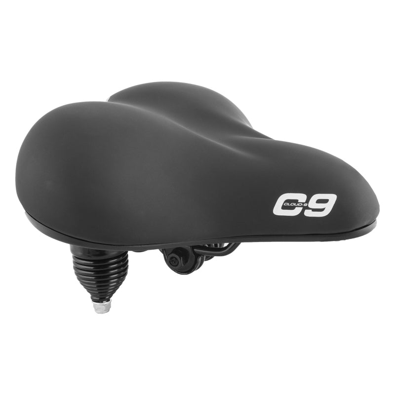 Cloud-9 Cruiser Anatomic HD+ Cruiser Steel Multi-Stage Foam HD Soft Touch Vinyl WR Coil Spring Black 10.5x10.5`