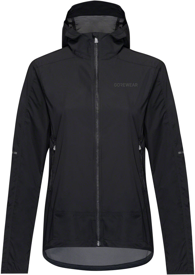 Gorewear Fernflow Hooded Windbreaker - Black Women's X-Small