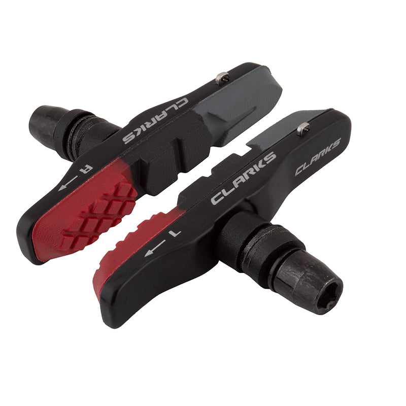 Clarks CPS513 Threaded Post Cartridge Pad 1 Pair 72mm Triple Red/Black/Gray Black Offset