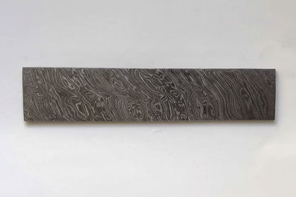 8 Inch Firestorm Pattern Damascus Steel Billet Bar Blank for Custom Knife Making