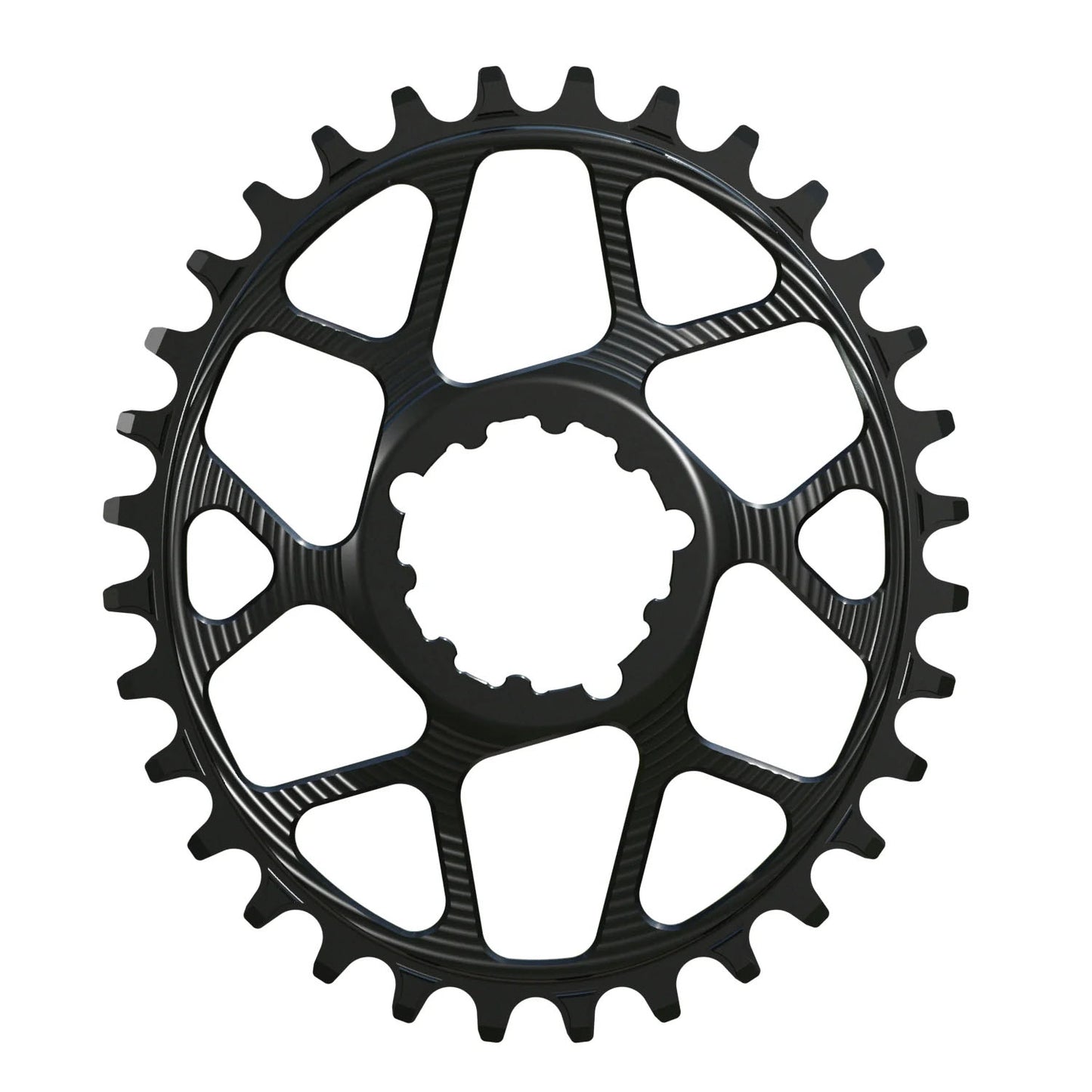 Works Components Oval Chainring SRAM 3-Bolt 30T Boost 3mm Blk