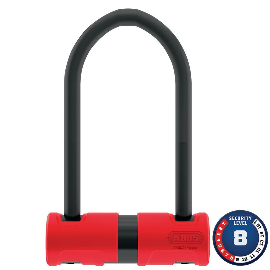 Abus 440A Alarm U-Lock Key 150x160mm 5.9''x6.3'' Thickness in mm: 12mm Black