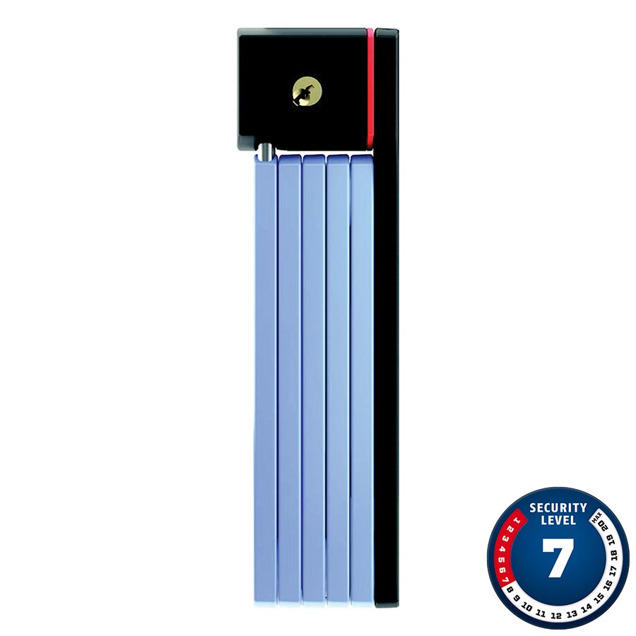 Abus Bordo uGrip 5700 SH Folding Lock Key 80cm 2.6' 5mm Blue