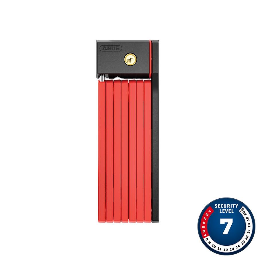 Abus Bordo Big uGrip 5700 Folding Lock Key 100cm 3.3' 5mm Red