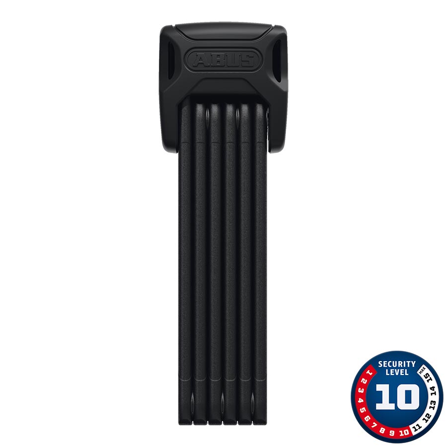 Abus Bordo 6000K XPlus Folding Lock - Keyed 3'/90cm Saddlefix Bracket Raincap