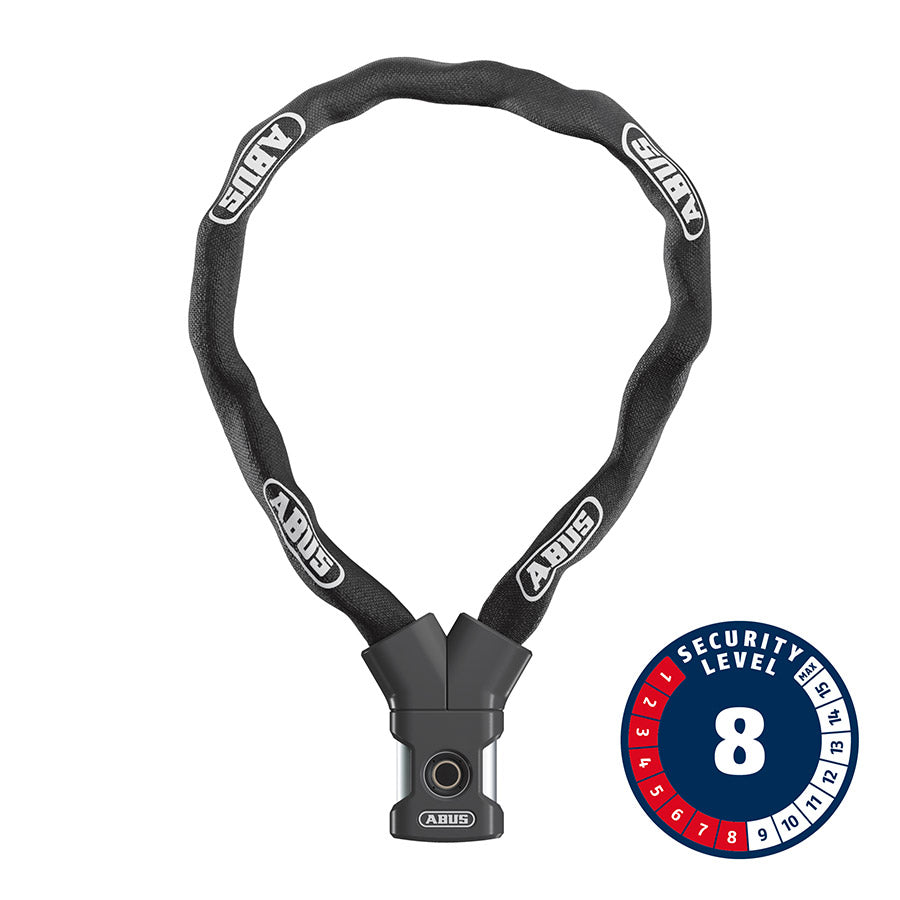 Abus Yardo Chain Lock Fingerprint 7mm 85cm 2.8' Black