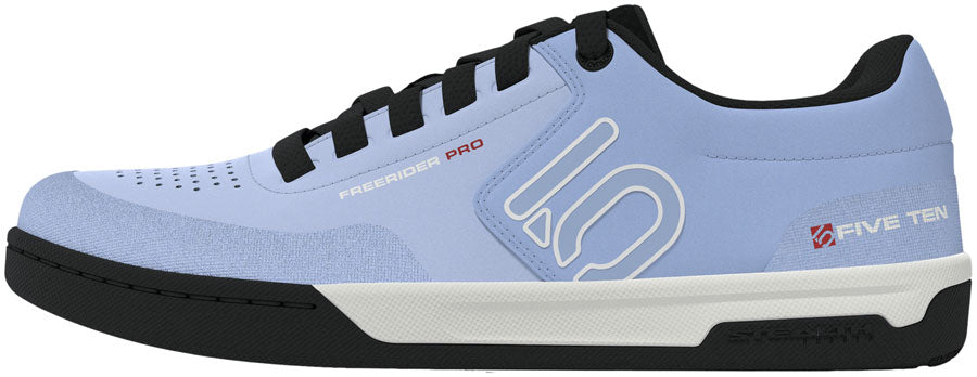Five Ten Freerider Pro Flat Shoes - Women's Crystal Sky/Off White/Glow Blue 7