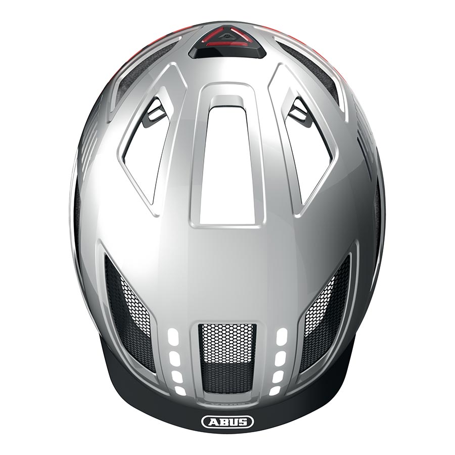 Abus Hyban 2.0 LED Helmet M 52 - 58cm Signal Silver