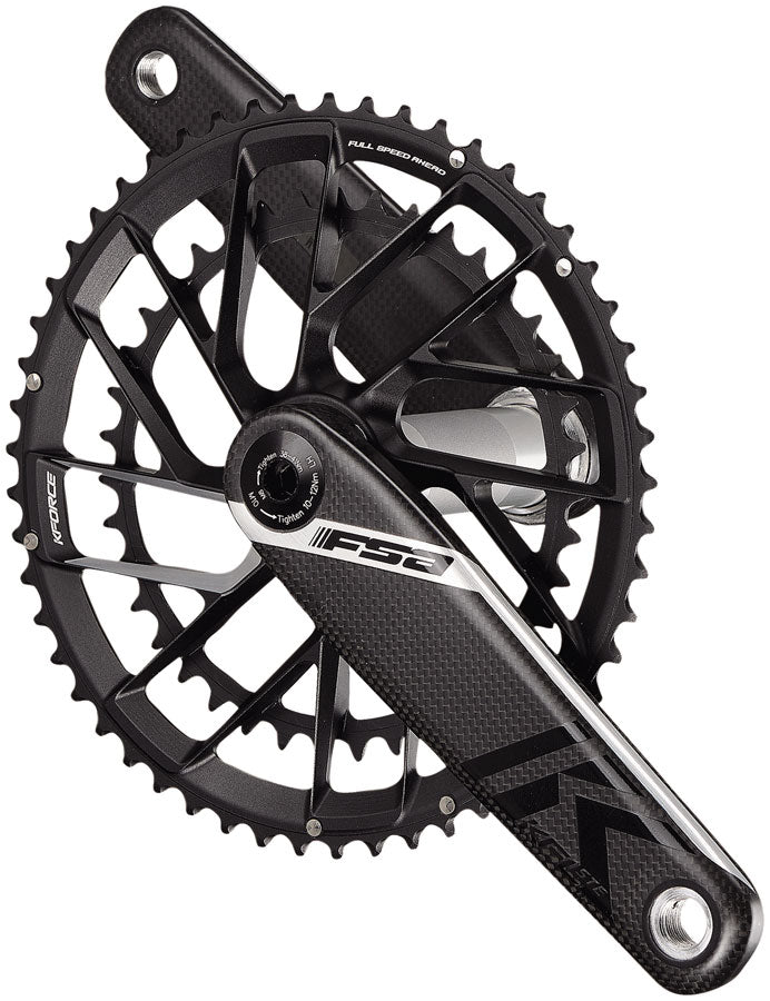 Full Speed Ahead K-Force Team Edition 2x Crankset -172.5mm 48/32t 11-Speed Direct Mount Chainring 386EVO Spindle Carbon/BLK