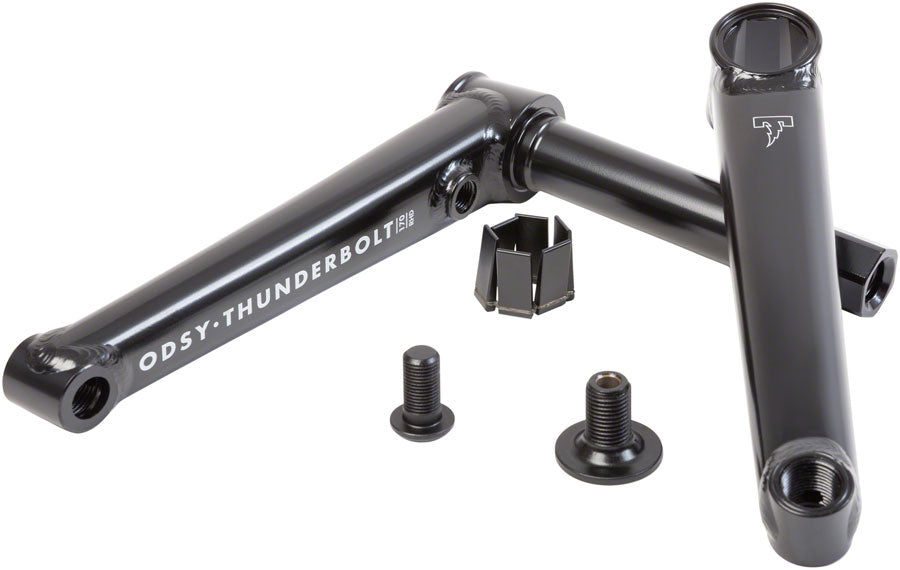 Odyssey Thunderbolt Crankset - 170mm Left Hand Drive Rust Proof Black