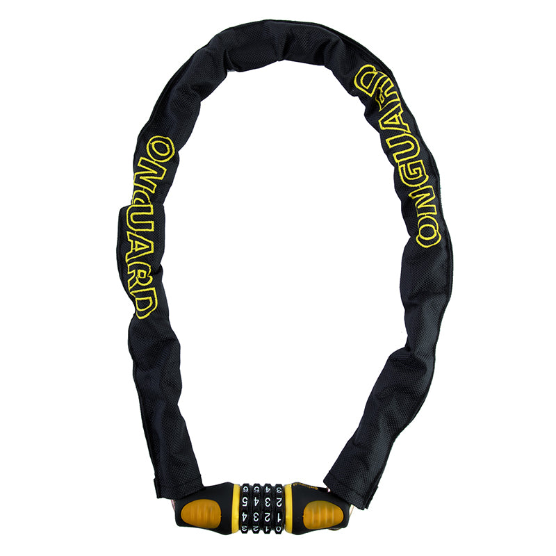 Onguard Combo Chain Lock 6mm 2`6`/76.2cm Combo Blk