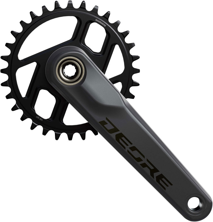 Shimano Deore FC-M6200 Crankset - 165mm 12-Speed 32t 55mm Chainline Dark Gray/BLK