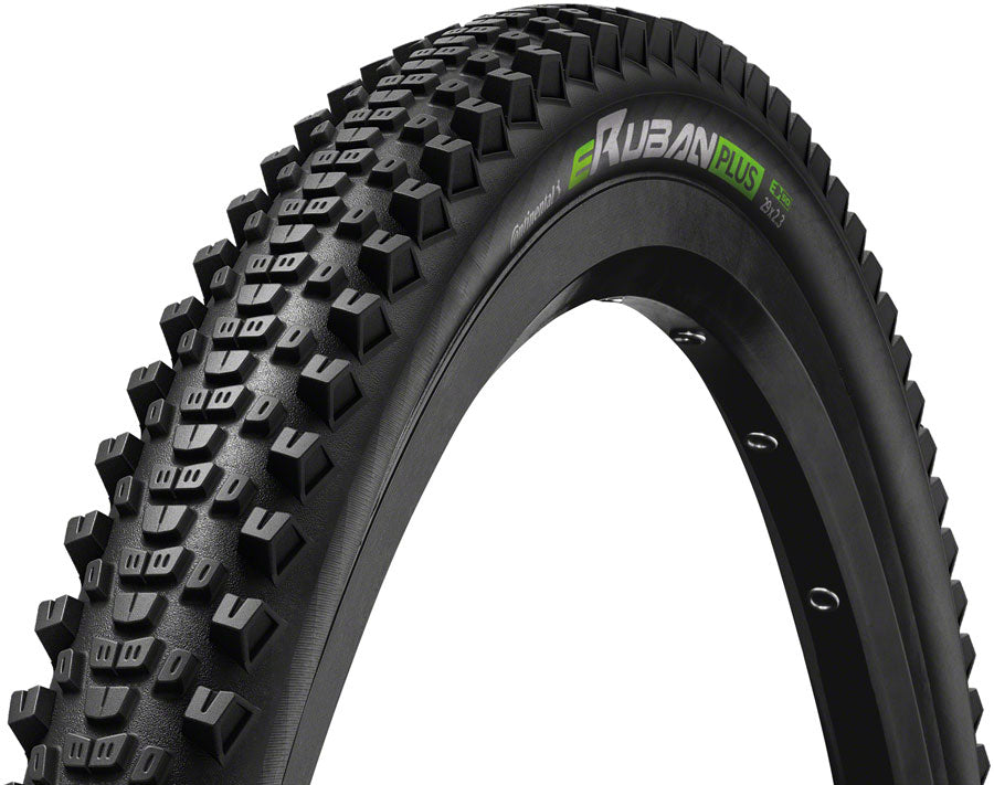 Continental eRuban Plus Tire - 27.5 x 2.30 Clincher Wire BLK PolyX Breaker PureGrip Plus Breaker E50
