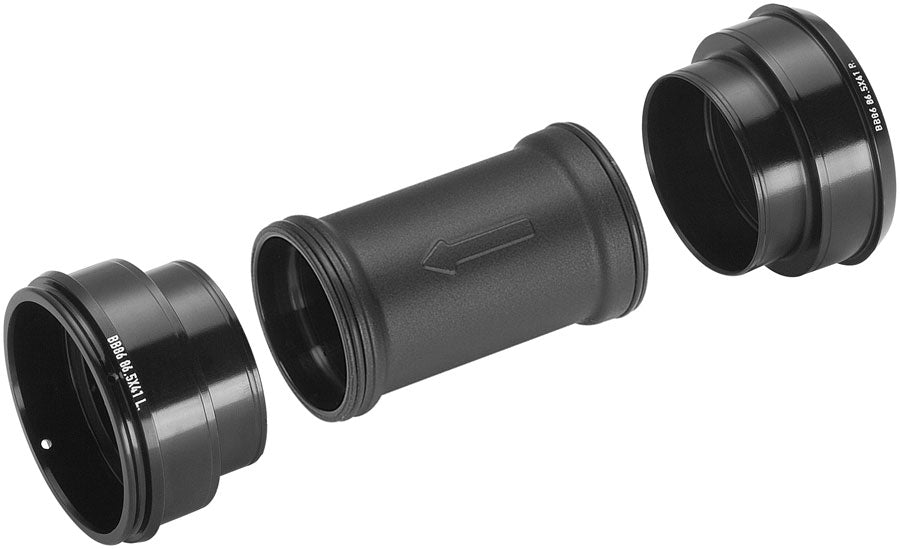 Campagnolo Super Record QCK-TECH BB86 Press-Fit Bottom Bracket Cup Kit - For use Ultra-Torque Crank Spindles 86.5mm x 41mm BLK