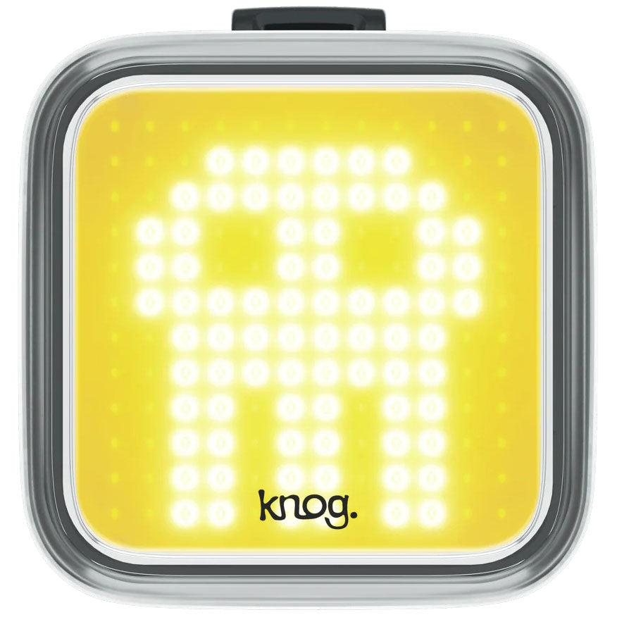 Knog Blinder Light Skull Pattern Front Black  