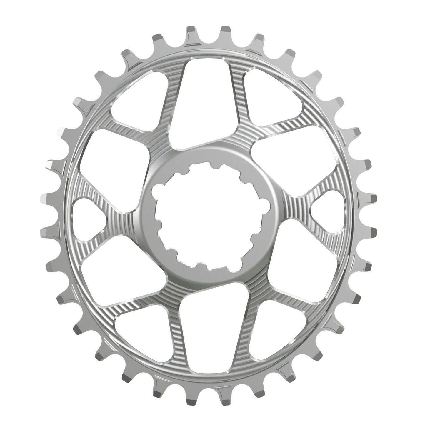 Works Components Oval Chainring SRAM 3-Bolt 30T Boost 3mm Slv