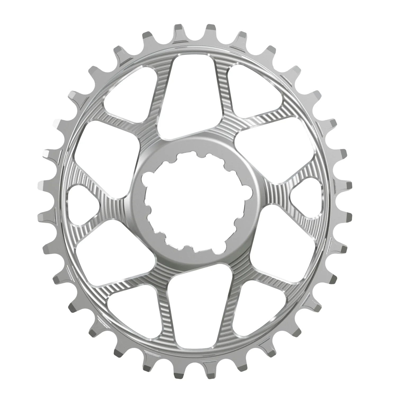Works Components Oval Chainring SRAM 3-Bolt 30T Boost 3mm Slv