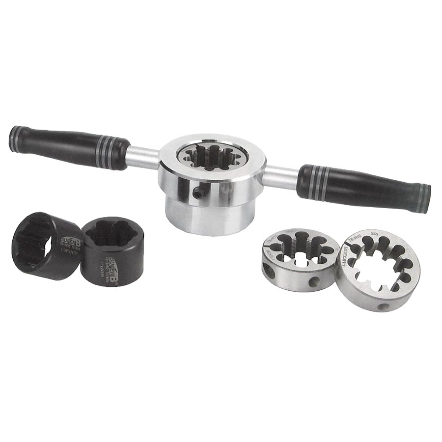 Super-B TB-19454 Fork Threading Tool 1''-24TPI & 1-1/8''-26TPI