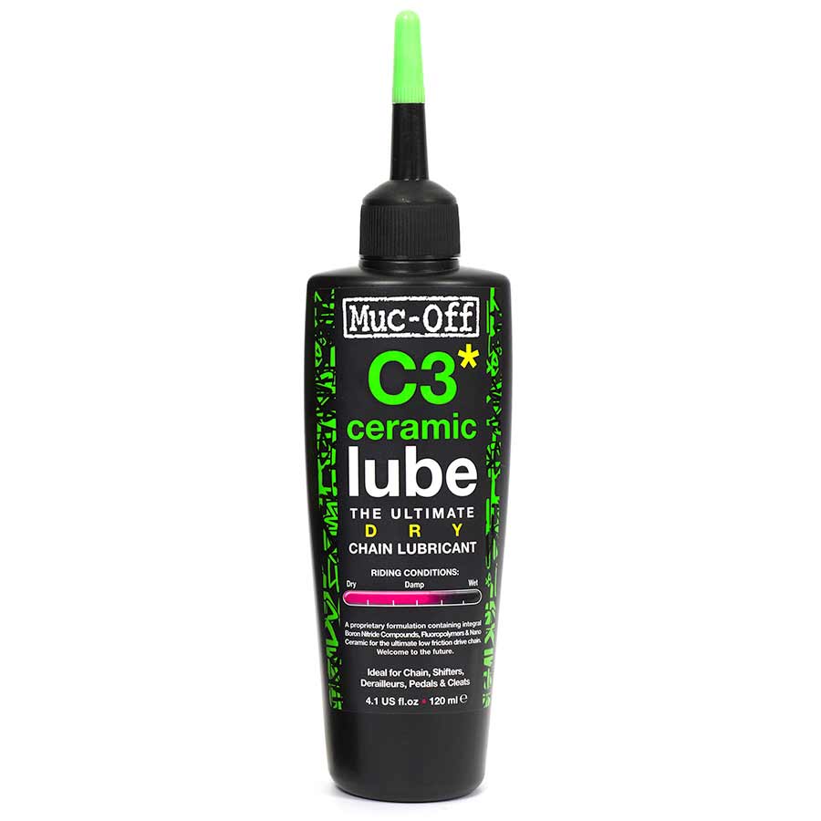Muc-Off C3 Dry Ceramic Bike Chain Lube - 120ml Drip