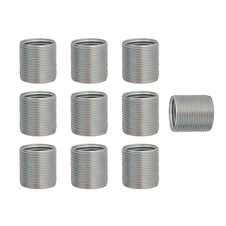Unior Proprietary Crank Repair Pedal Thread Inserts Left Crankarm 9/16" 10 Pack Silver