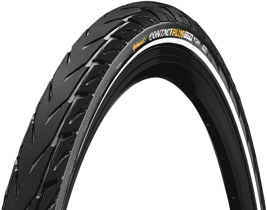 Continental Contact Plus City Tire - 700 x 42 Clincher Wire BLK/Reflex SafetyPlus Breaker E50