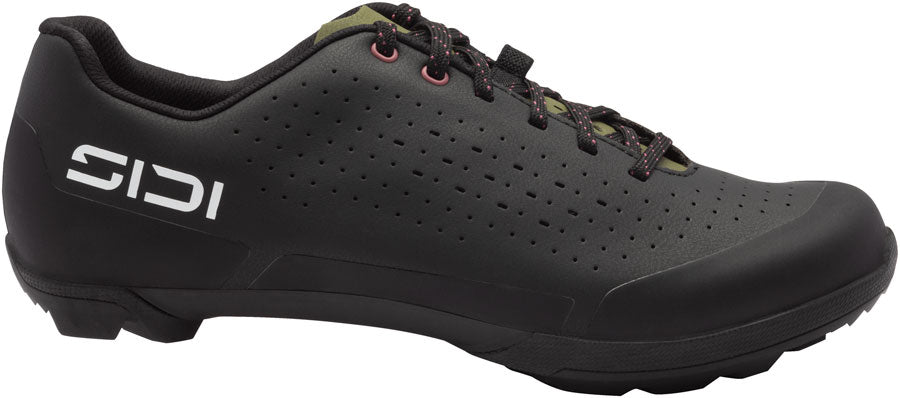 SIDI Asper Laces Gravel Shoes - Black/Olive Green 41