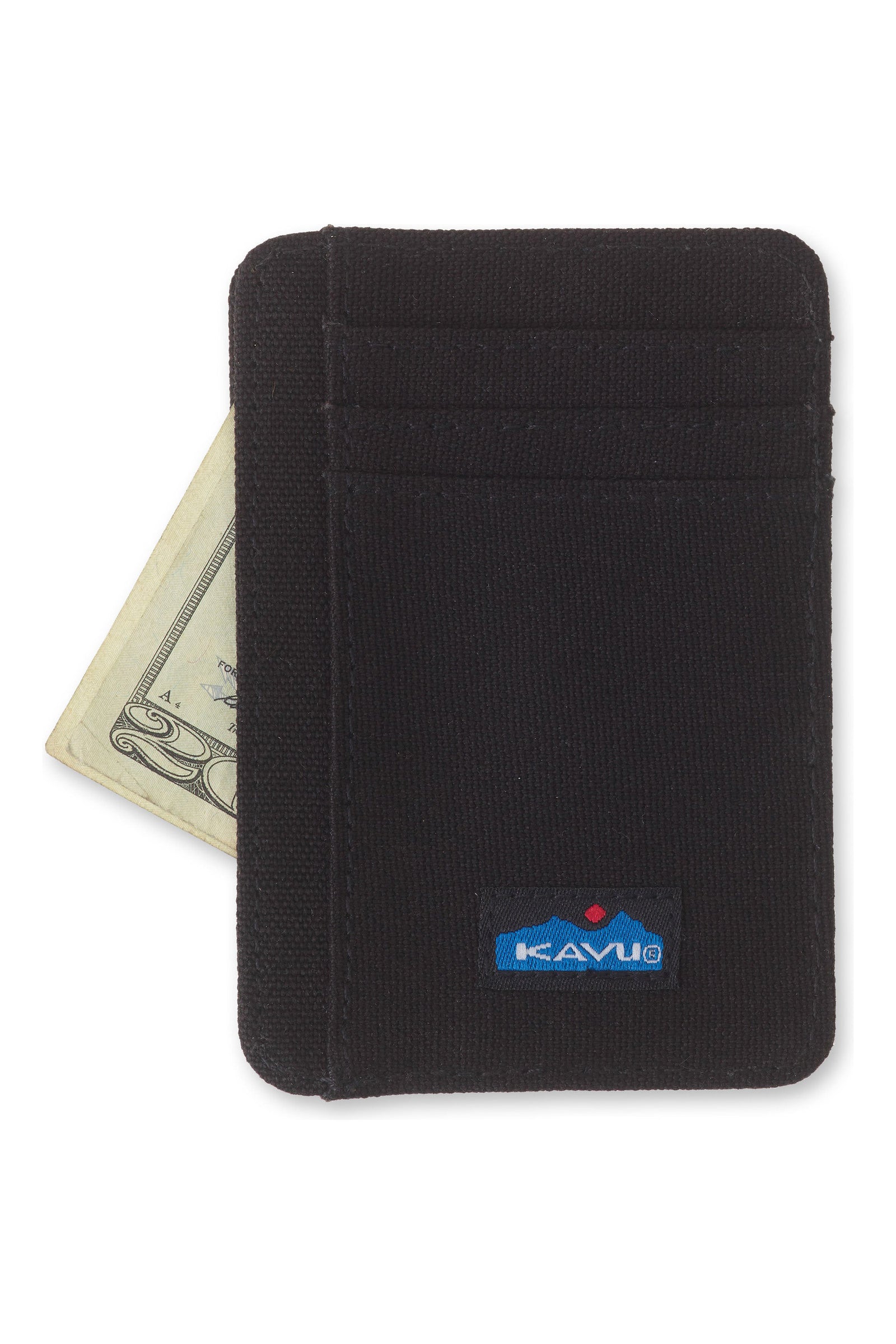 KAVU Fairbanks Double Sided Slim Canvas Wallet - Minimalist Cotton Wallet For Cards & Cash