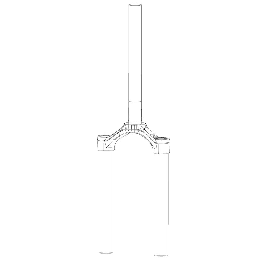 RockShox CSU 2013-2016 SID/Reba Solo Air 29" 46mm Offset Aluminum 1- 1/8" Diffusion BLK A2-A3