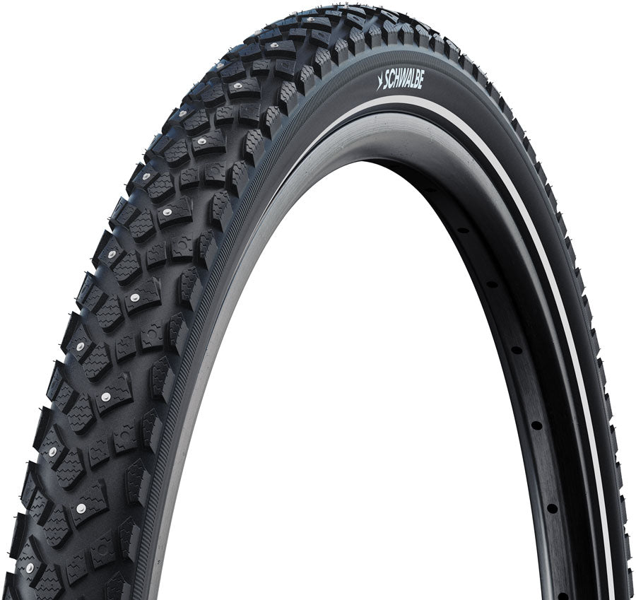 Schwalbe Motion Spike Tire - 700 x 35 Clincher Wire BLK/Reflex Standard K-Guard E-25 120 Steel Studs