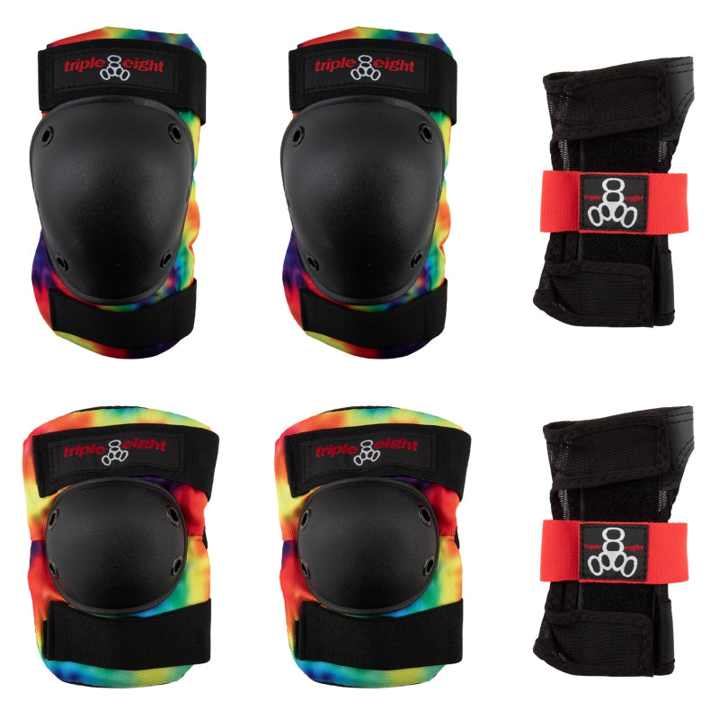 Triple eight Saver Series 3-Pack Pad Set SM Unisex Tie Dye