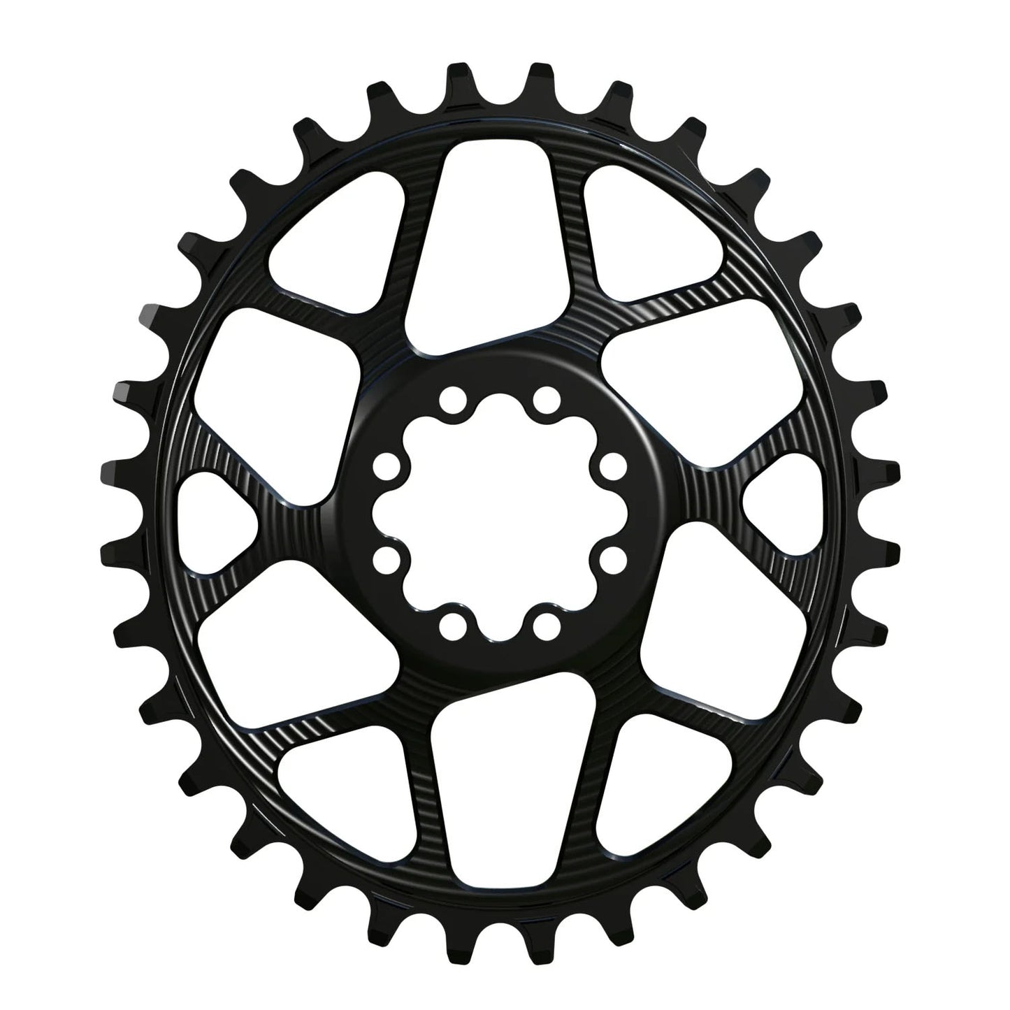 Works Components Oval Chainring SRAM 8-Bolt 32T Boost 3mm Blk