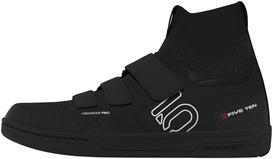 Five Ten Freerider Pro Mid Flat Shoes - Men's BLK / Footwear White / Carbon 12.5