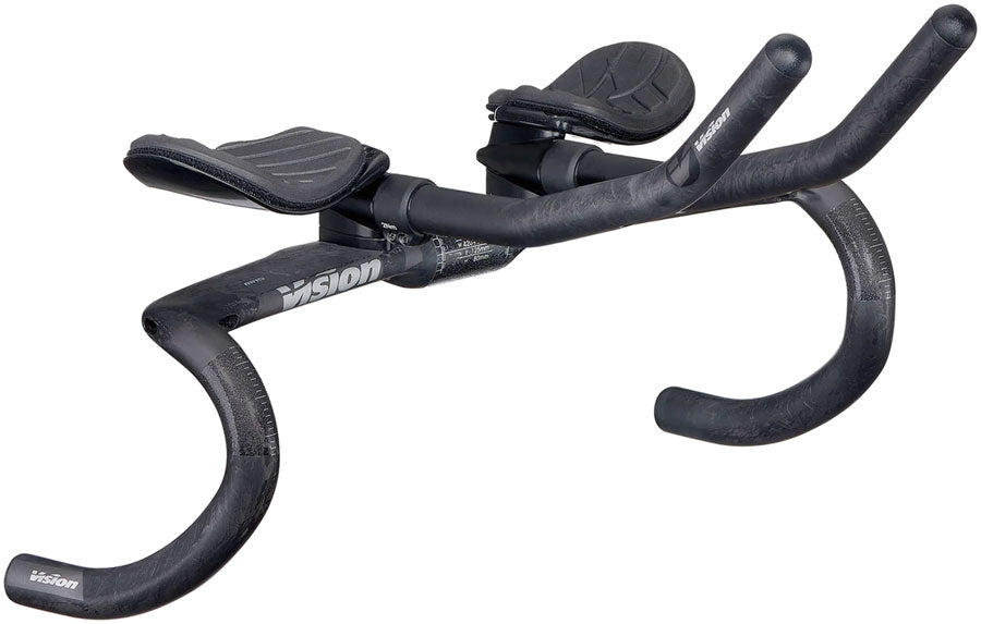 Vision Metron 4D Flat M.A.S. Handlebar Extensions 31.8mm Clamp Diameter 420mm Width 290mm J-Bend Extensions – Carbon