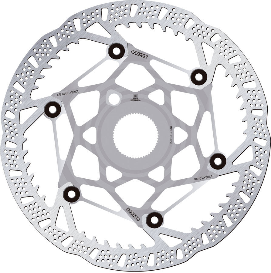 Galfer Shark Evo Disc Brake Rotor - 203mm x 2.0mm Centerlock Raw