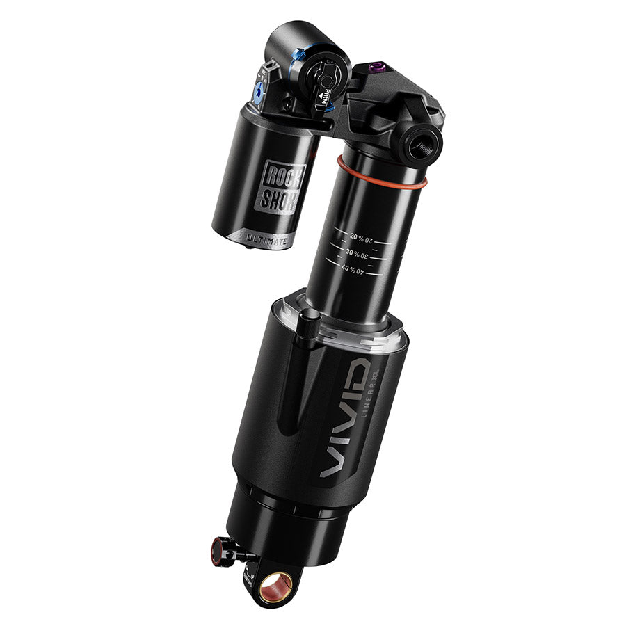 RockShox Vivid Ultimate D1 Rear shock 205x60 Shaft Eyelet: No Bushing - 90 Deg Rotation Body Eyelet: Trunnion 2 Tokens Reb55/Comp34 Lockout 25 Specialized Enduro (2020+)