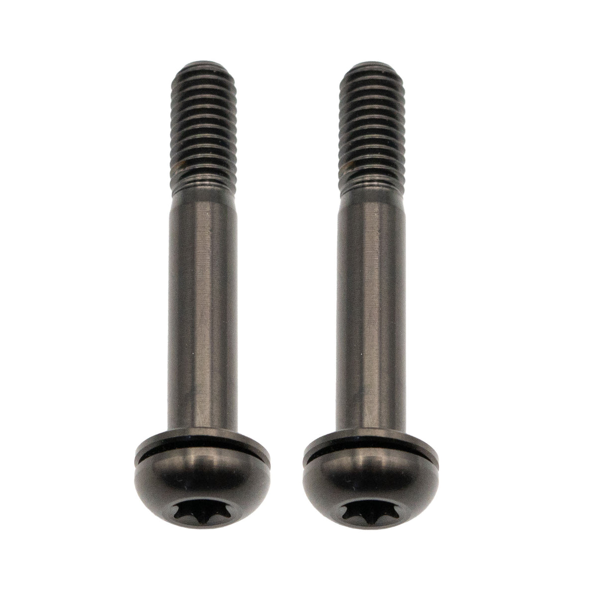 Better Bolts Titanium Flat Mount Bolt Kit 37mm Black 2/Count