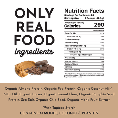 Vegan Peanut Butter Chocolate Protein Powder