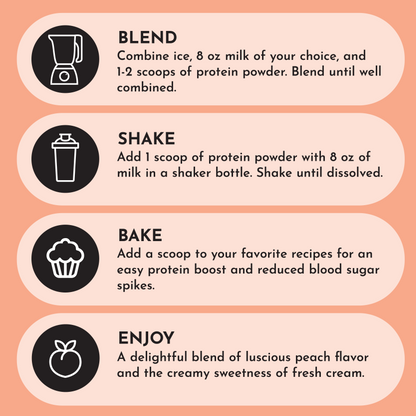 Peaches and Cream Protein Powder