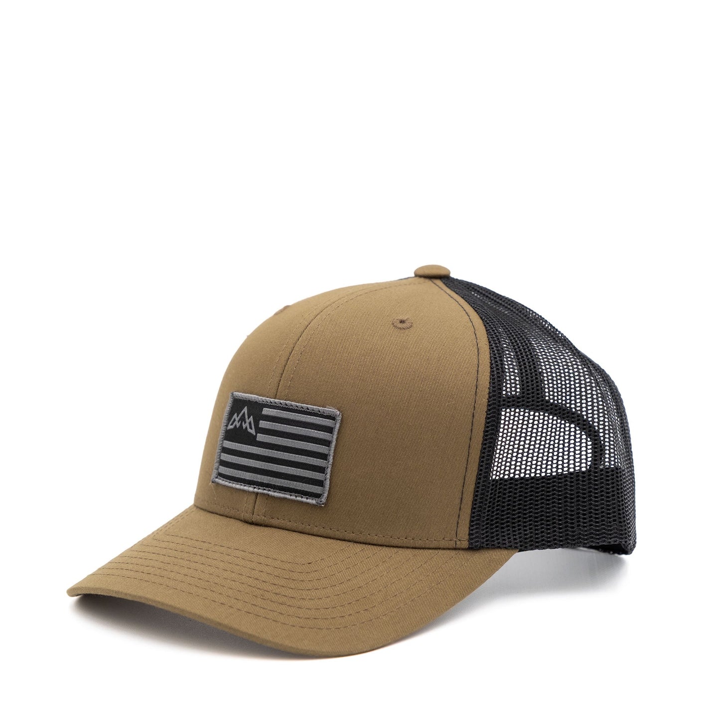 Black Flag Retro Trucker Hat - Coyote Brown/ Black