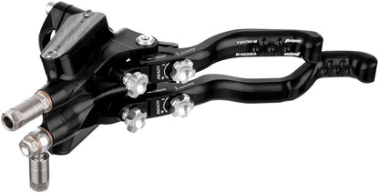 Hope Tech 3 E4 Duo Disc Brake Lever - Left Hand Front Rear Hydraulic Post Mount BLK